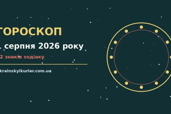 Гороскоп на 1 серпня 2026 року: прогноз для всіх знаків про події, зустрічі та вибір