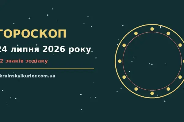 Гороскоп на 24 липня 2026 року: прогноз для всіх знаків про події, зустрічі та вибір