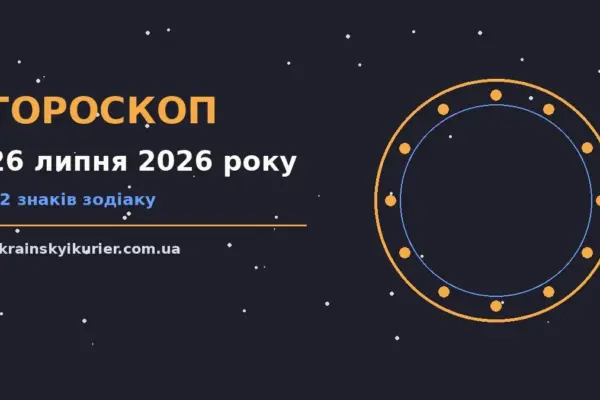 Гороскоп на 26 липня 2026 року: прогноз для всіх знаків про події, зустрічі та вибір