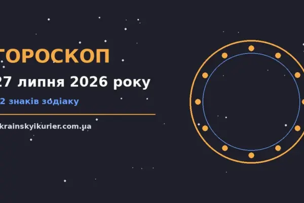 Гороскоп на 27 липня 2026 року: прогноз для всіх знаків про події, зустрічі та вибір