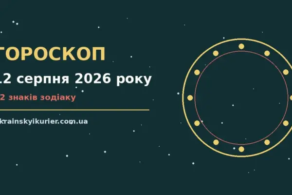 Гороскоп на 12 серпня 2026 року: прогноз для всіх знаків про події, зустрічі та вибір