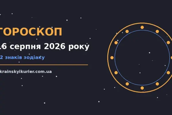 Гороскоп на 16 серпня 2026 року: прогноз для всіх знаків про події, зустрічі та вибір