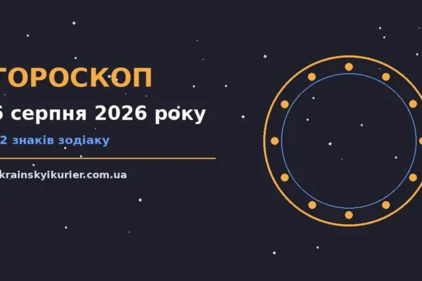 Гороскоп на 6 серпня 2026 року: прогноз для всіх знаків про події, зустрічі та вибір