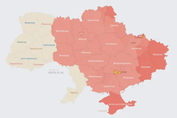 Що відомо про нічну балістичну тривогу в Києві та 13 областях