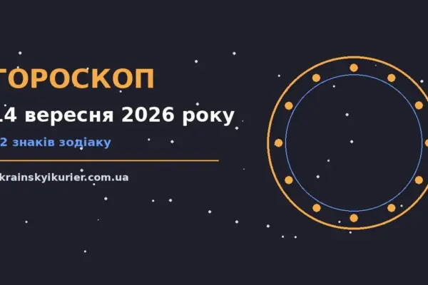 Гороскоп на 14 вересня 2026 року: прогноз для всіх знаків про події, зустрічі та вибір