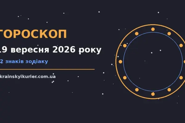 Гороскоп на 19 вересня 2026 року: прогноз для всіх знаків про події, зустрічі та вибір