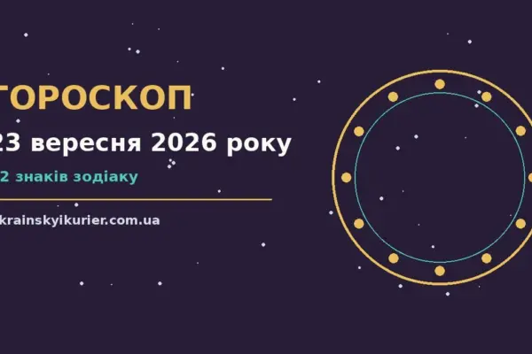 Гороскоп на 23 вересня 2026 року: прогноз для всіх знаків про події, зустрічі та вибір