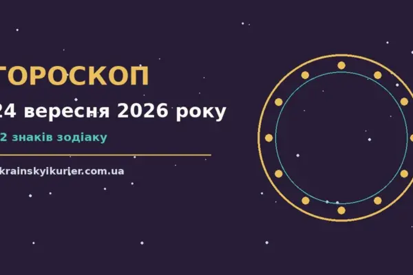 Гороскоп на 24 вересня 2026 року: прогноз для всіх знаків про події, зустрічі та вибір