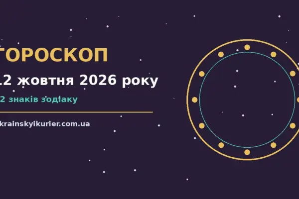 Гороскоп на 12 жовтня 2026 року: прогноз для всіх знаків про події, зустрічі та вибір