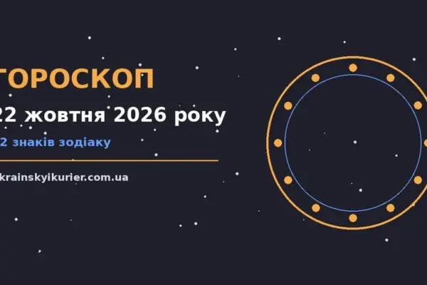 Гороскоп на 22 жовтня 2026 року: прогноз для всіх знаків про події, зустрічі та вибір